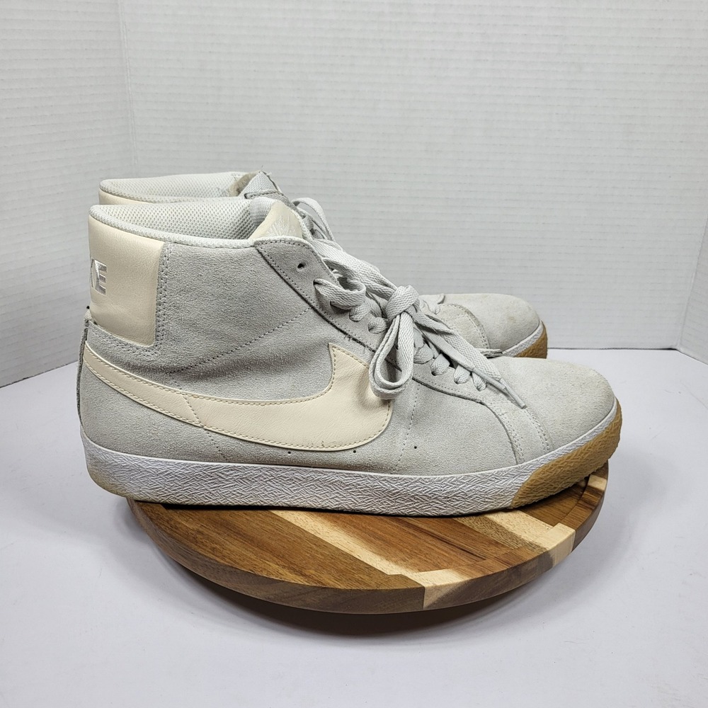 Nike SB Blazer Court Mid Mens Size 12 Wolf Grey 864349-005 Good Suede Skate